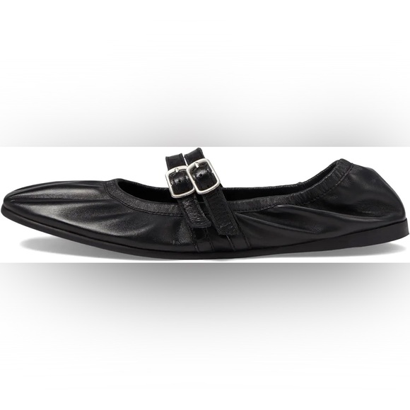 women's free people Gemini black ballet flats size 8 - Picture 3 of 9